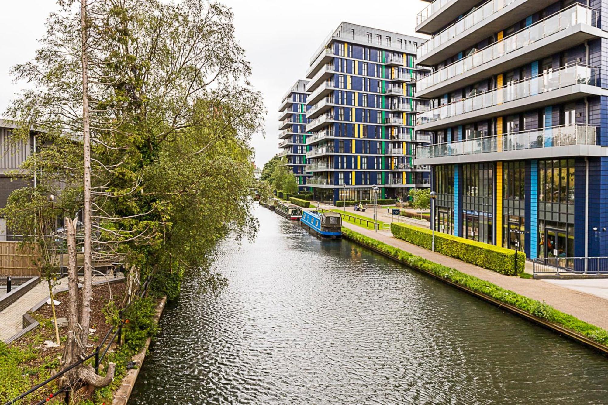 Vibrant London Canal Apartment Exterior foto